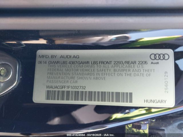 WAUACGFF1F1032732 Audi A3 1.8t Premium