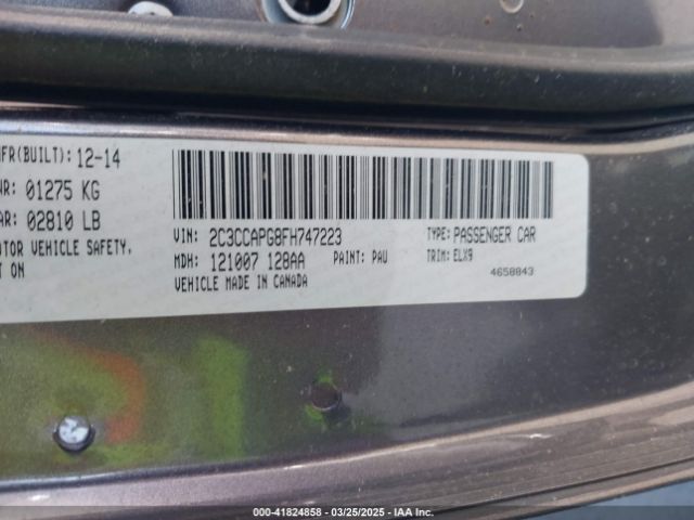 2015 CHRYSLER 300C 2C3CCAPG8FH747223 Photo 8