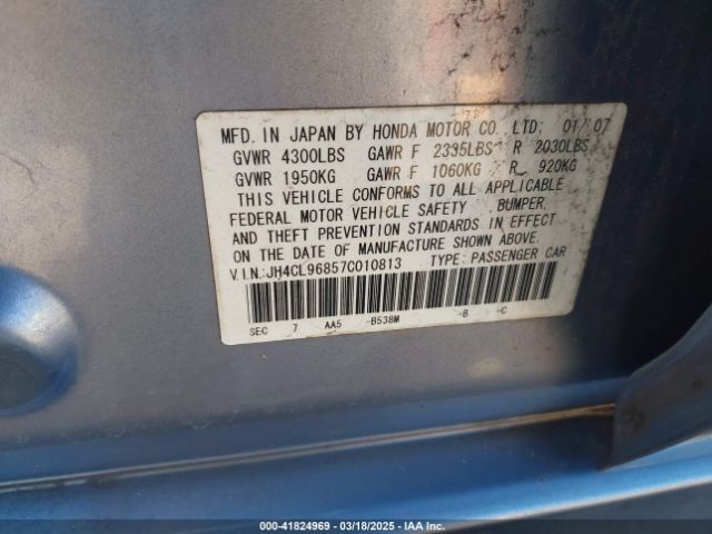 2007 ACURA TSX JH4CL96857C010813 Photo 8