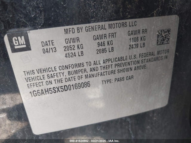 2013 CADILLAC ATS 1G6AH5SX5D0169086 Photo 8