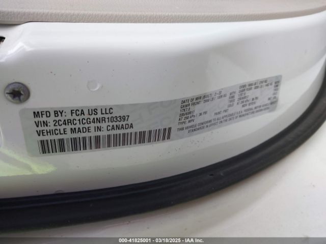 2C4RC1CG4NR103397 Chrysler Voyager Lx