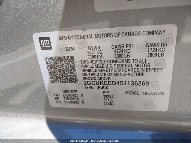 2GCUKEED4S1136269 Chevrolet Silverado 1500 4wd  Short Bed Rst