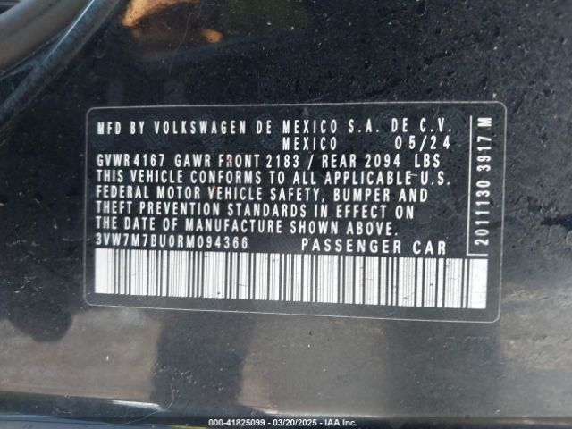 3VW7M7BU0RM094366 Volkswagen Jetta 1.5t Se