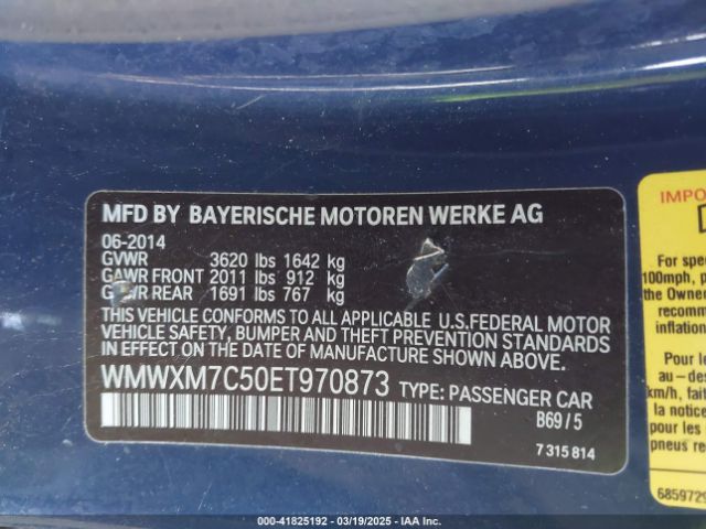 WMWXM7C50ET970873 Mini Hardtop Cooper S