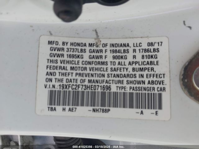 19XFC2F73HE071696 Honda CIVIC EX