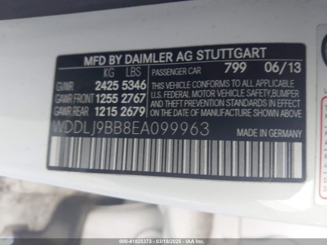 WDDLJ9BB8EA099963 Mercedes-Benz Cls 550 4matic