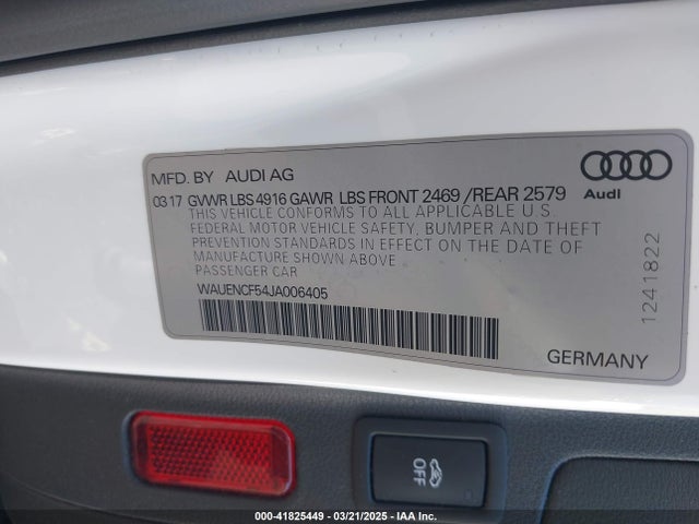 WAUENCF54JA006405 Audi A5 2.0t Premium