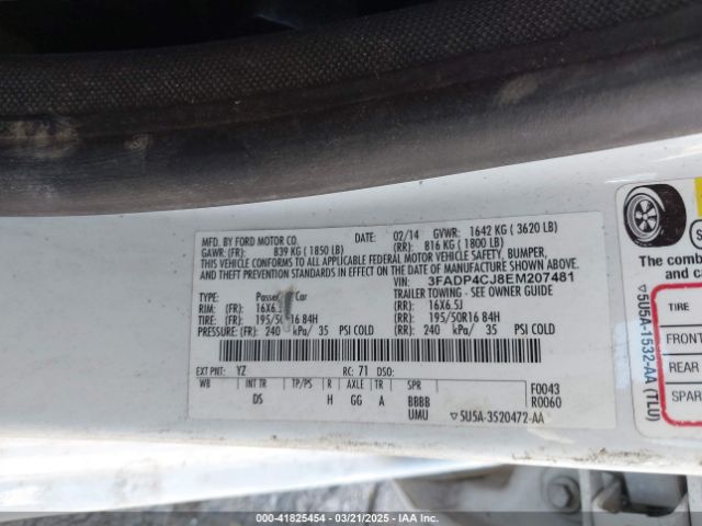 3FADP4CJ8EM207481 Ford Fiesta Titanium