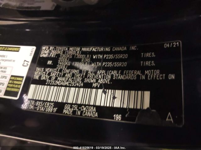 2T2SZMDA6MC293404 Lexus Rx 350 F Sport Appearance
