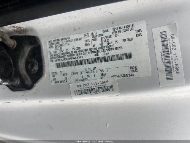 1FTEX1E83HFA54391 Ford F150 Super Cab