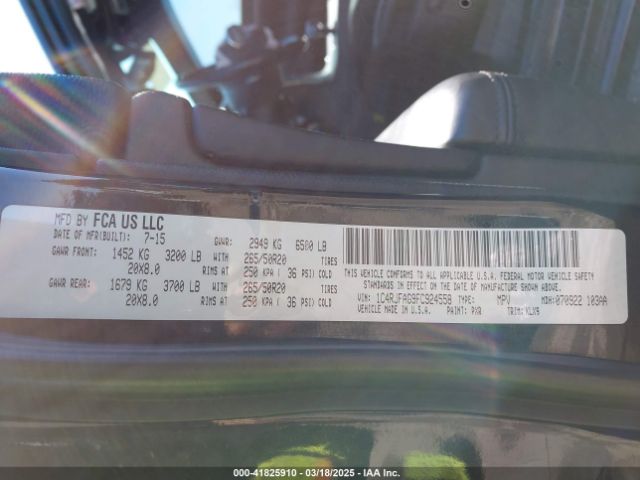 1C4RJFAG9FC924558 Jeep Grand Cherokee Altitude