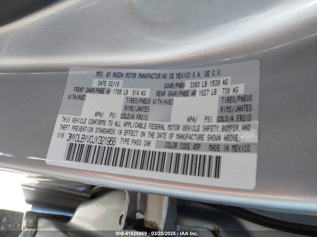 3MYDLBYV0JY321968 Toyota YARIS IA