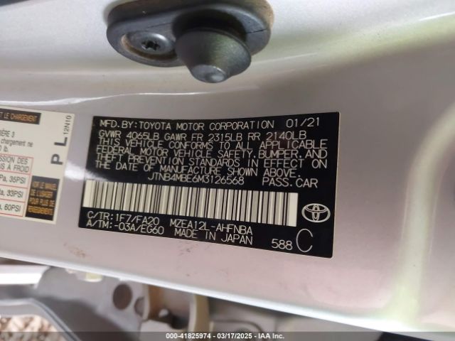 JTNB4MBE6M3126568 Toyota m20a-fks