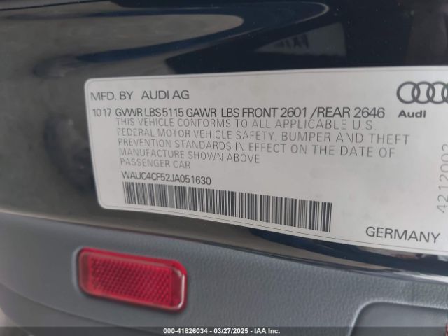 2018 AUDI S5 WAUC4CF52JA051630 Photo 8