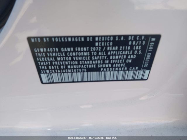 3VW2K7AJ4EM207575 Volkswagen Jetta 2.0l S
