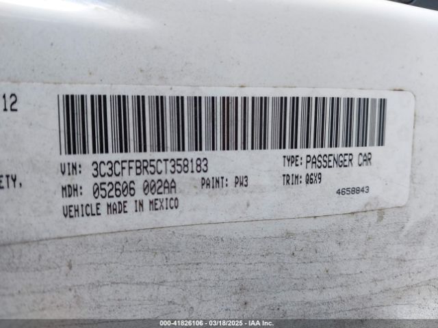 2012 FIAT 500 3C3CFFBR5CT358183 Photo 8