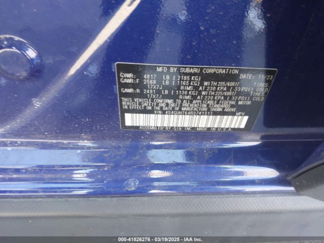 4S4GUHT64R3741311 Subaru Crosstrek Wilderness
