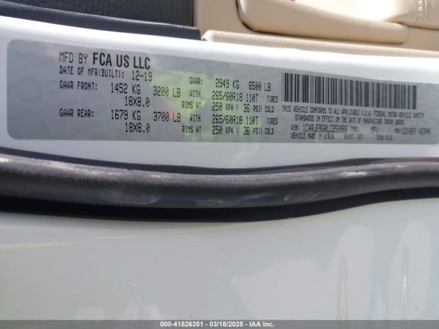 1C4RJEBG0LC252068 Jeep Grand Cherokee Limited 4x2