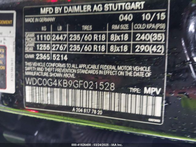 WDC0G4KB9GF021528 Mercedes-Benz Glc 300 4matic