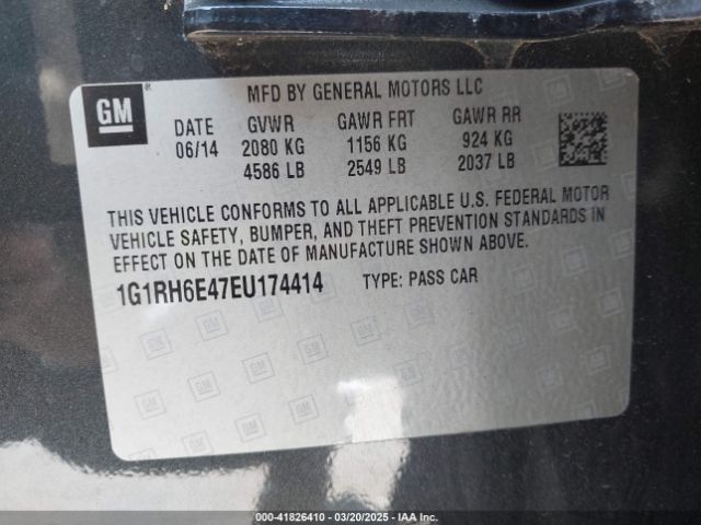 1G1RH6E47EU174414 Chevrolet Volt