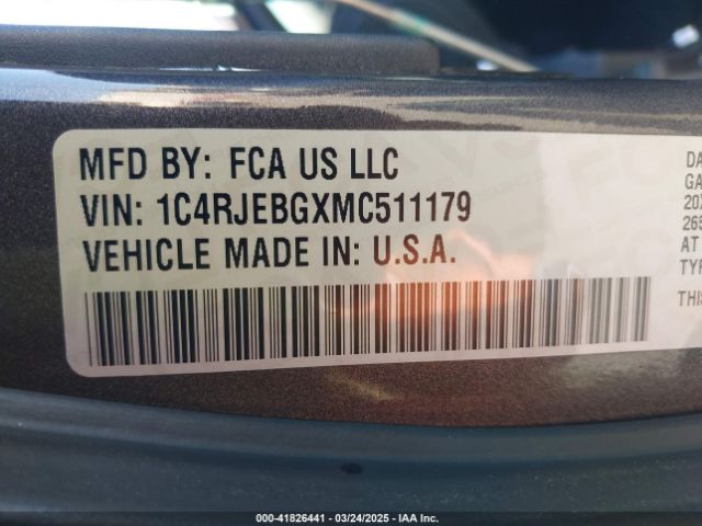 1C4RJEBGXMC511179 Jeep Grand Cherokee 80th Anniversary 4x2