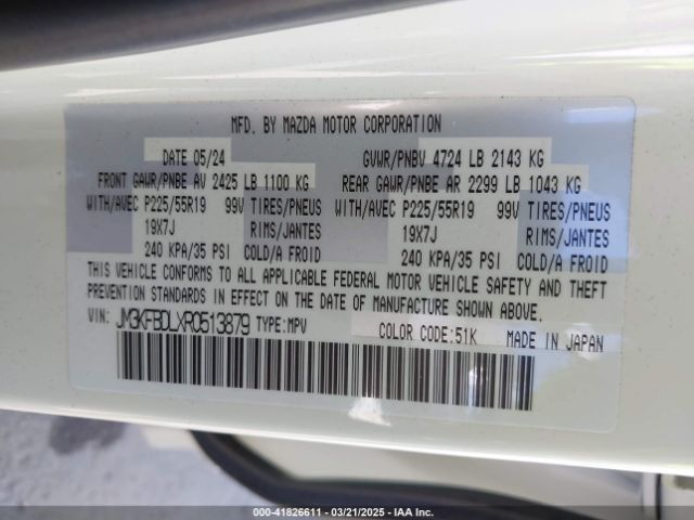 JM3KFBDLXR0513879 Mazda Cx-5 2.5 S Premium