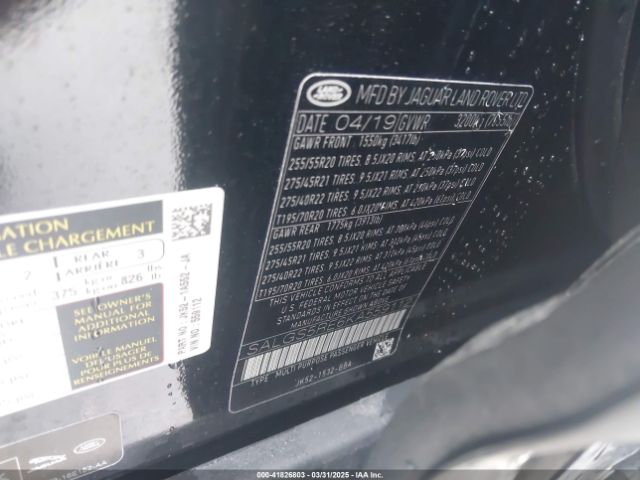 SALGS5RE6KA559112 Land Rover Range Rover 5.0l V8 Supercharged