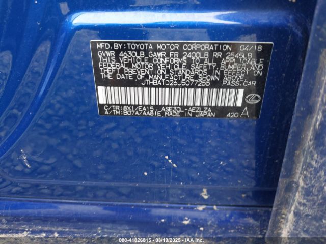 JTHBA1D26J5077255 Lexus IS 300