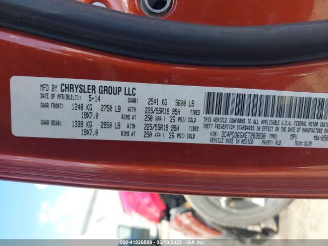 3C4PDDGGXET263930 Dodge 2014