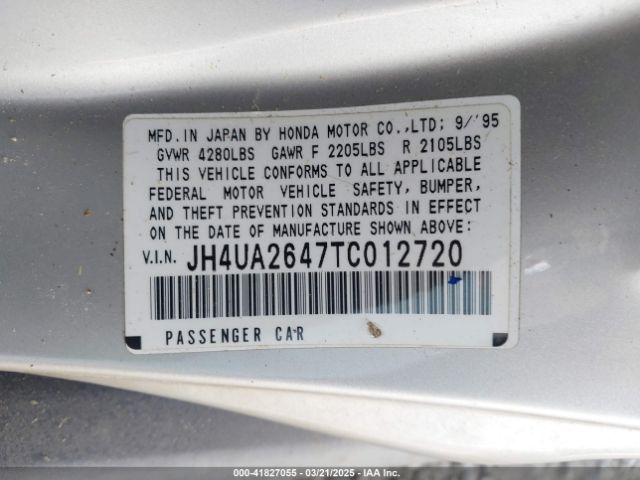 1996 ACURA 2.5TL JH4UA2647TC012720 Photo 8