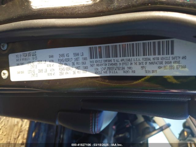 1C4PJMBS5FW792184 Jeep Cherokee Trailhawk