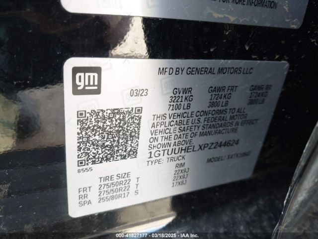 1GTUUHELXPZ244624 GMC Sierra 1500 4wd  Short Box Denali Ultimate