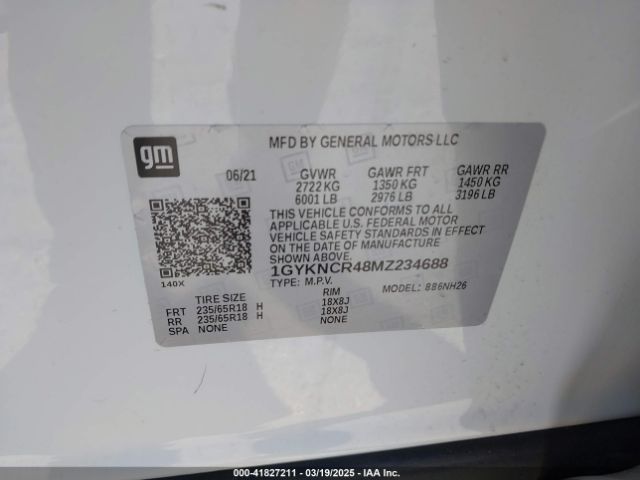 2021 CADILLAC XT5 1GYKNCR48MZ234688 Photo 8