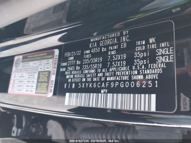5XYK6CAF9PG006251 KIA Sportage X-line