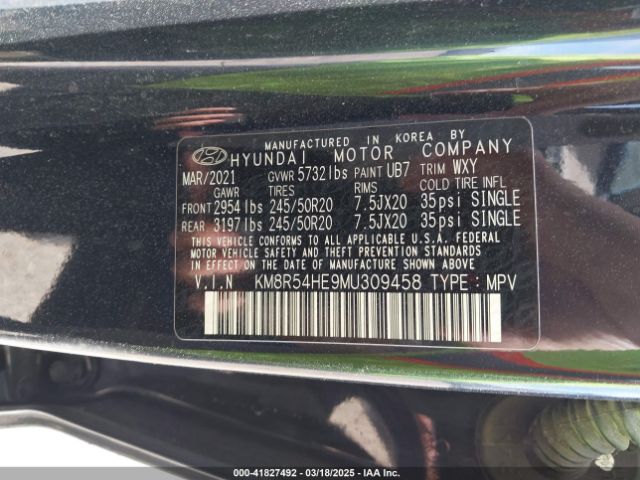 2021 HYUNDAI PALISADE KM8R54HE9MU309458 Photo 8