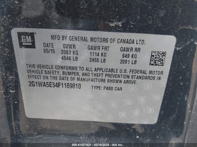 2G1WA5E34F1169810 Chevrolet lfx