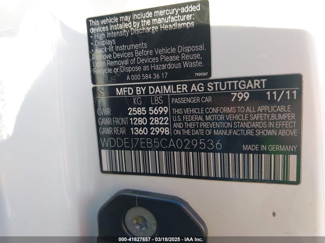 2012 MERCEDES-BENZ CL 63 AMG WDDEJ7EB5CA029536 Photo 8