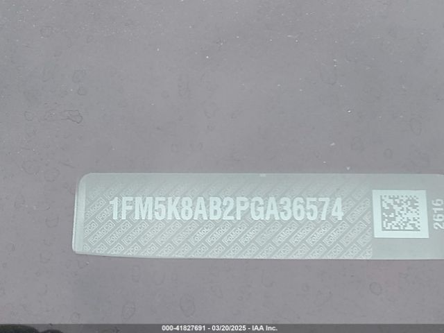 1FM5K8AB2PGA36574 Ford Police Interceptor