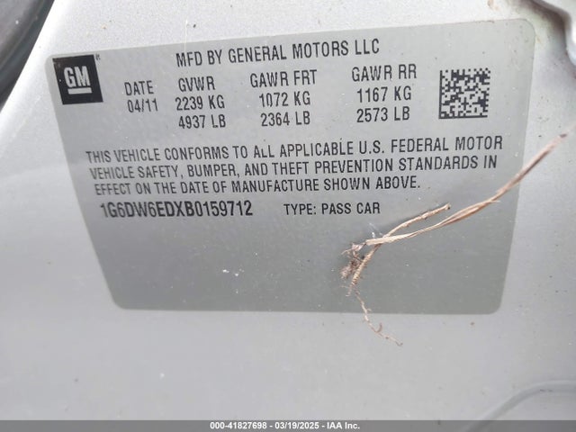 2011 CADILLAC STS 1G6DW6EDXB0159712 Photo 8