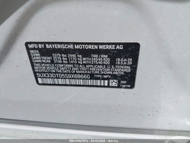 5UX33DT05S9X68660 BMW X4 Xdrive30i