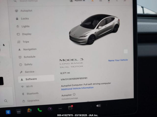 5YJ3E1EB5RF855161 Tesla Model 3 Long Range Dual Motor All-wheel Drive
