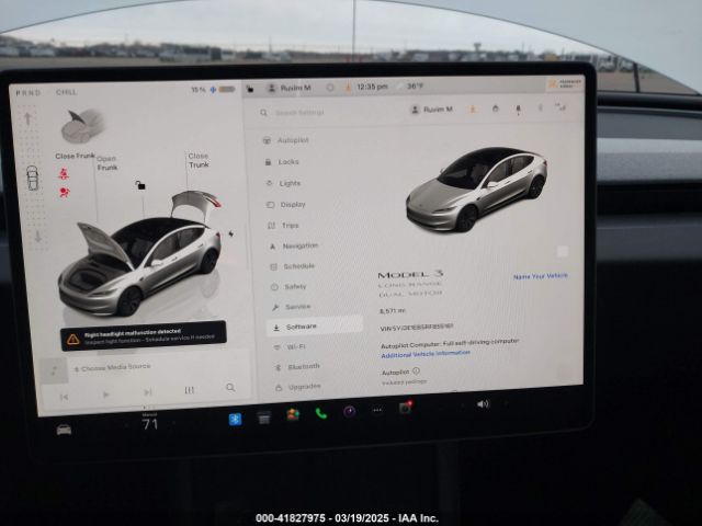 5YJ3E1EB5RF855161 Tesla Model 3 Long Range Dual Motor All-wheel Drive