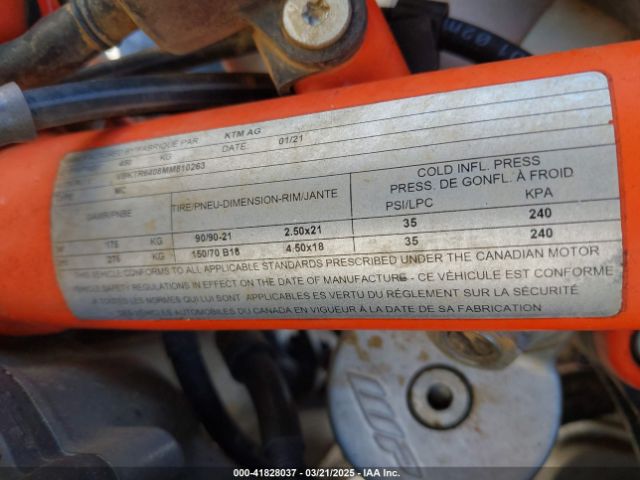 2021 KTM 890 VBKTR6408MM810263 Photo 9