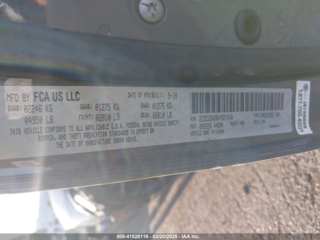 2C3CDZAG8KH521410 Dodge Challenger Sxt