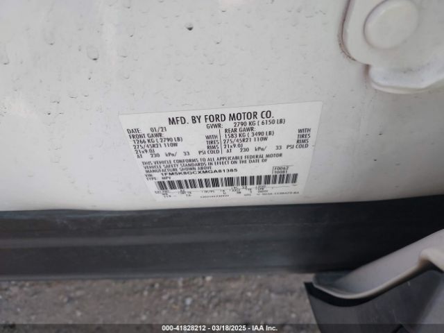 1FM5K8GCXMGA81385 Ford Explorer St