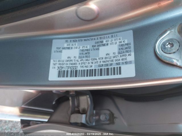 3MZBM1V70FM232321 Mazda Mazda3 I Touring