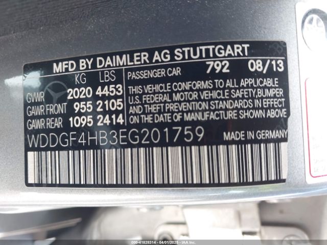 WDDGF4HB3EG201759 Mercedes-Benz C 250 Luxury/sport