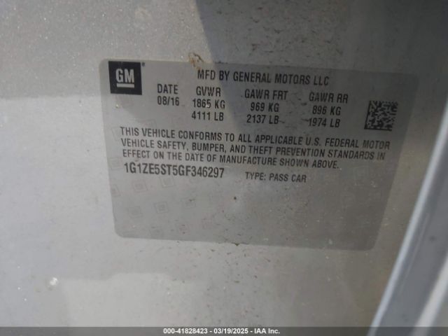 2016 CHEVROLET MALIBU 1G1ZE5ST5GF346297 Photo 8