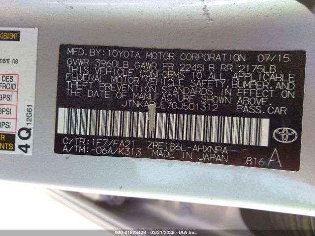 JTNKARJE7GJ501312 Scion IM
