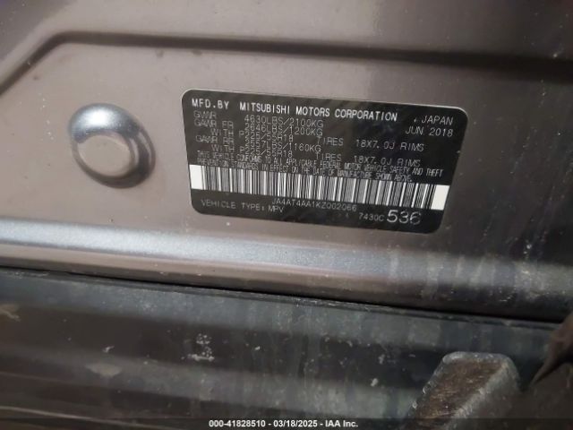 JA4AT4AA1KZ002066 Mitsubishi Eclipse Cross Le